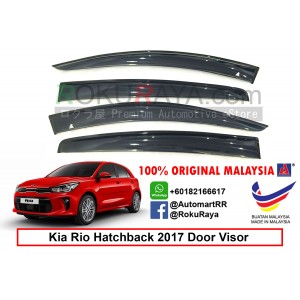 Kia Rio Hatchback YB (4th Gen) 2017 AG Door Visor Air Press Wind Deflector (Big 12cm Width)
